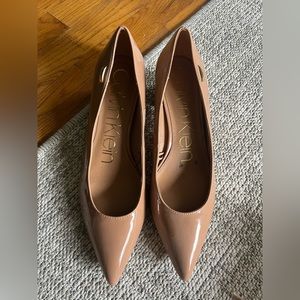 Calvin Klein nude heels